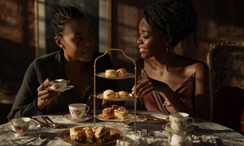 black Mother daughter High Tea_